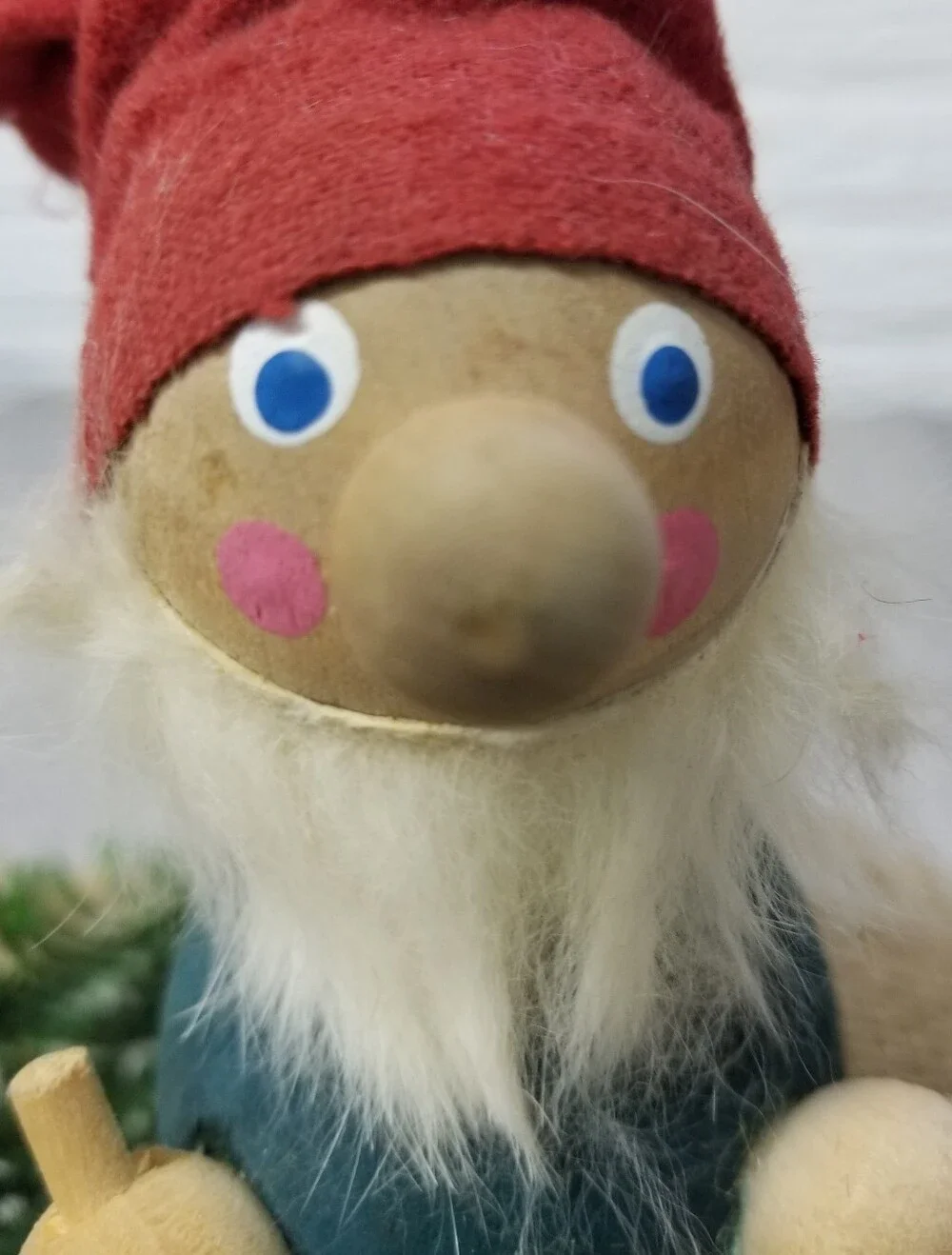 Vintage Wooden Gnome